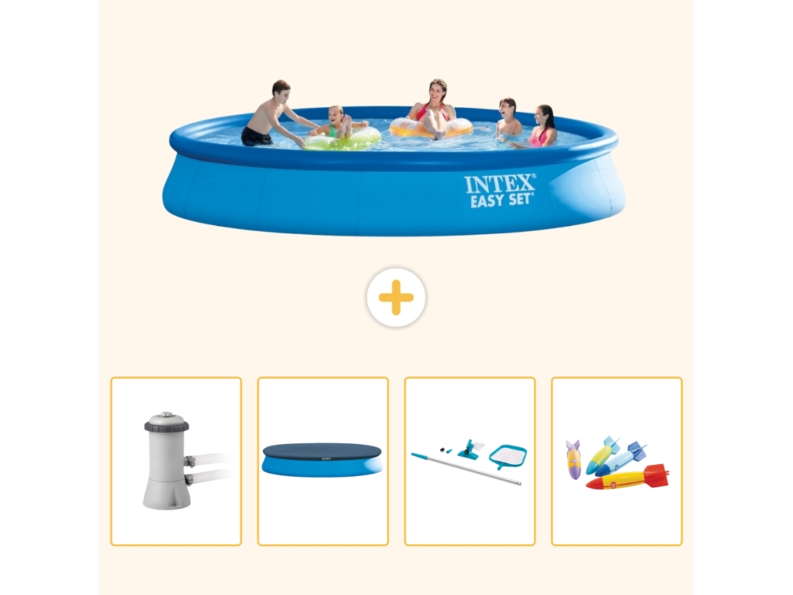 Intex Piscina Easy Set Redonda - 457x84 Cm - 5-peças S299