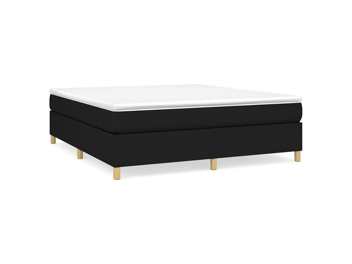 Cama De Molas Ensacadas Vidaxl Preto Tecido (203 X 160 X 35 Cm)