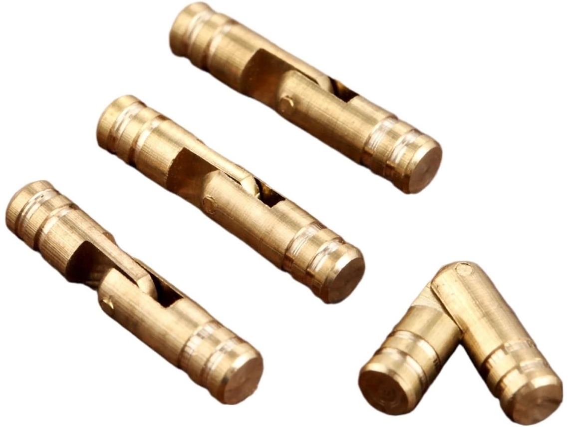 Dobradiças De Barril, 100 Peças Caixa, Dobradiça Invisível, Latão Maciço, Dobradiça Oculta Para Joias, Vitrine, Armário