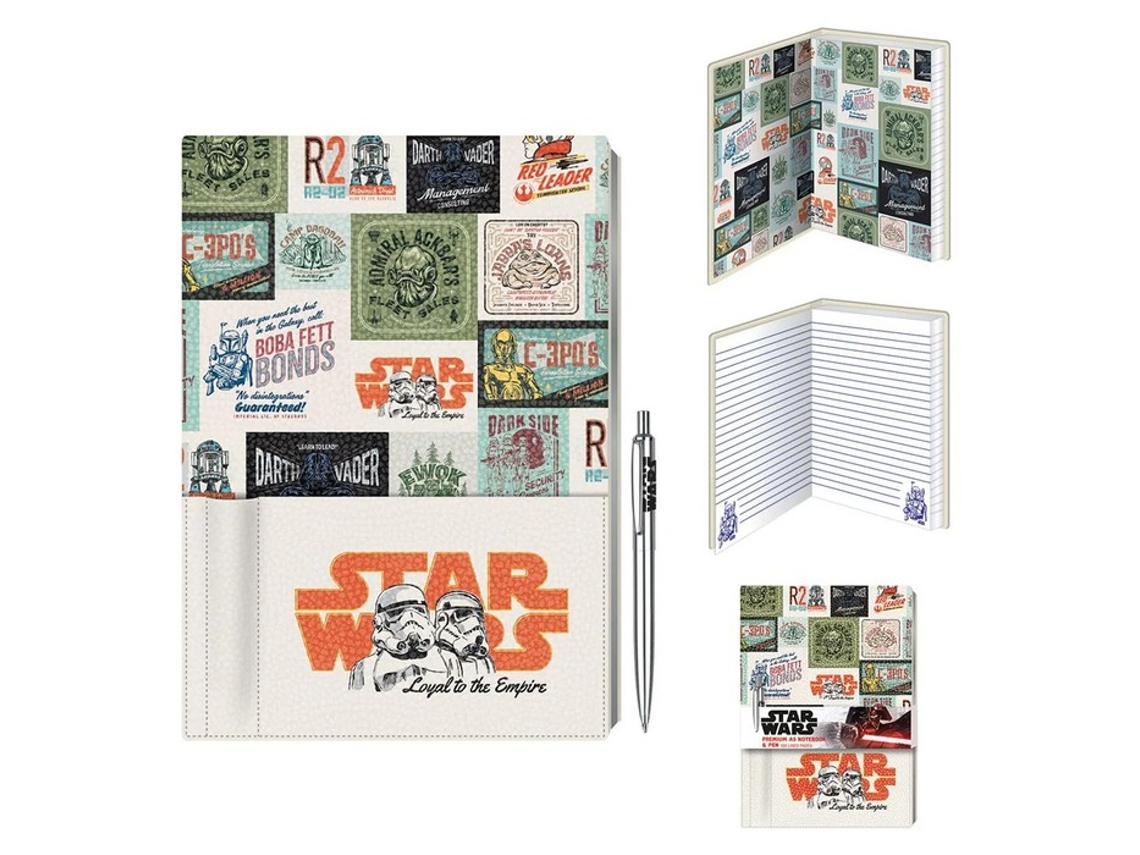 Conjunto De Caderno E Caneta Star Wars Leal Ao Império A5, Tamanho Único, Multicolorido Brilvibera