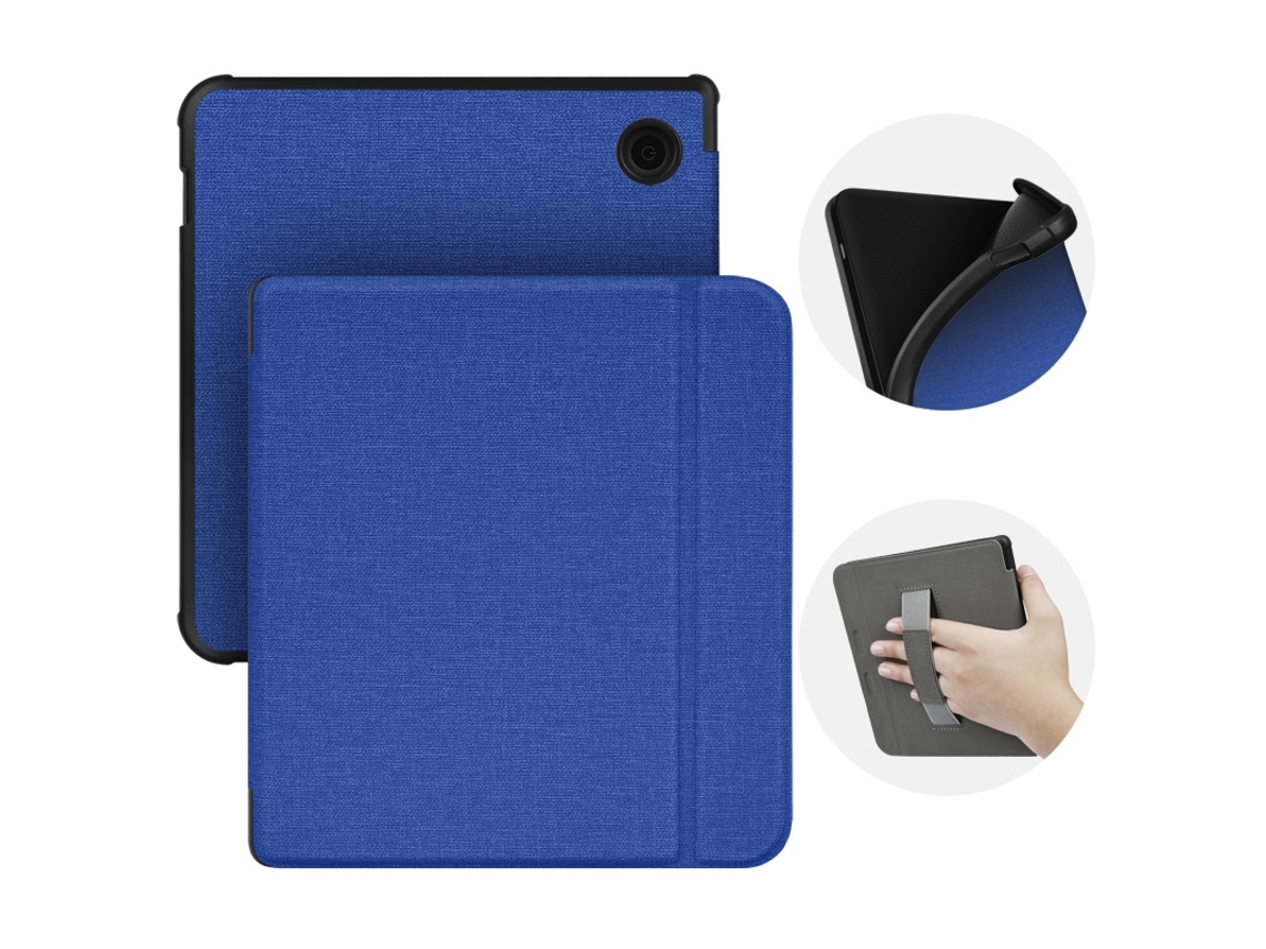 Zsanfs Capa Tecido Para Kobo Libra H2o 7 Polegadas Tol, Cor Azul