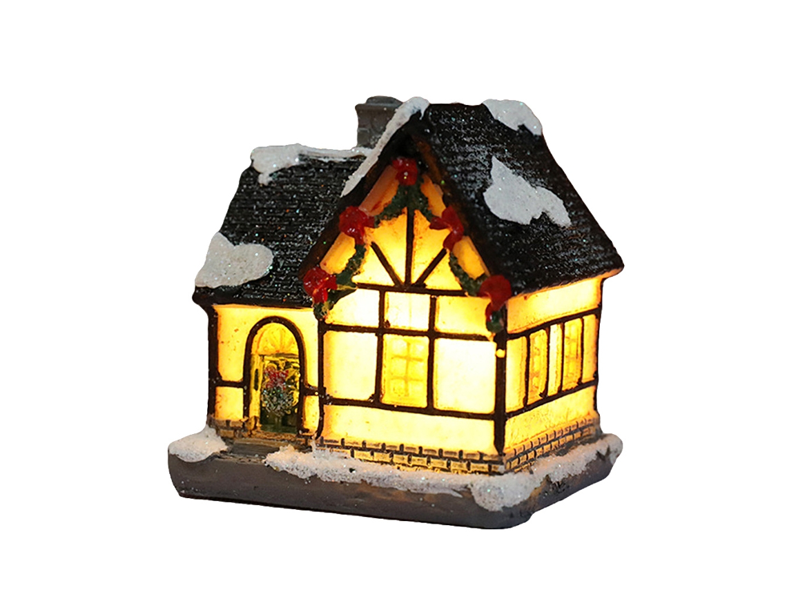 Decoração Natal Casa Resina Luzes Led
