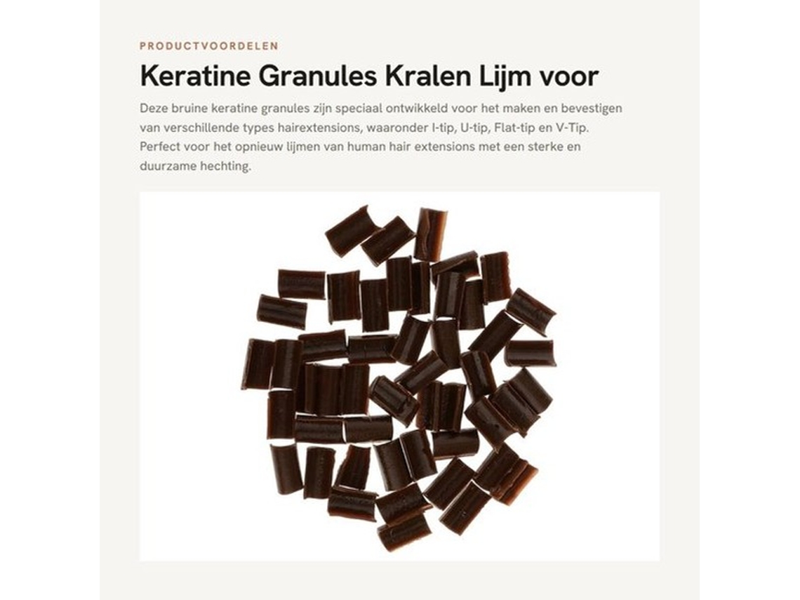 Kralenlijm Premium - Granulos De Keratina - Extensões De Cabelo - I-tip/u-tip/flat-tip/v-tip - Duradouro - Fácil De Derreter