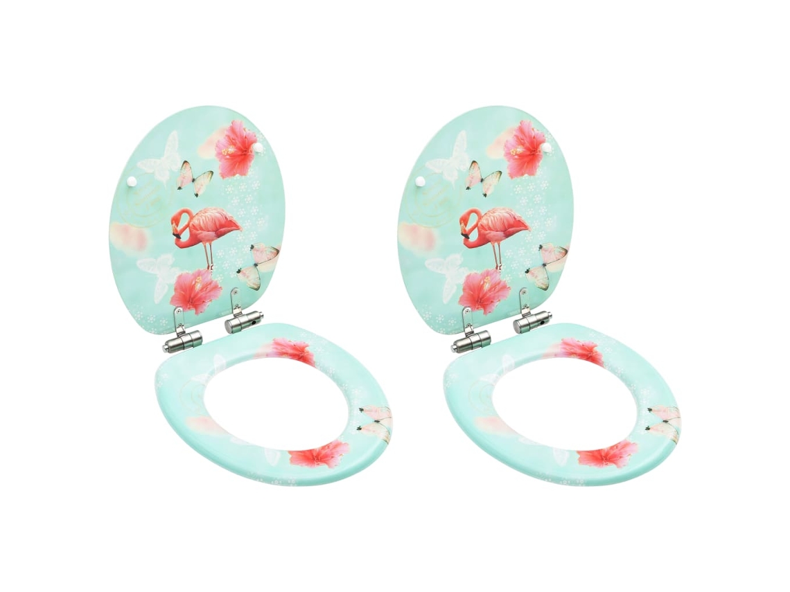 Toilet Seat, Toilet Seats Vidaxl Multicolor Mdf (n/a)