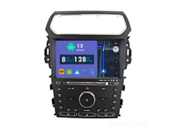 Auto Rádio Carro Bluetooth Autoradio 8GB RAM 128G ROM CarPlay Navegação GPS Ecrã Táctil RoverOne para Ford Explorer 5 2011 - 2019