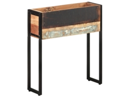 Vidaxl Vaso/floreira 60x20x68 Cm Madeira Recuperada Maciça