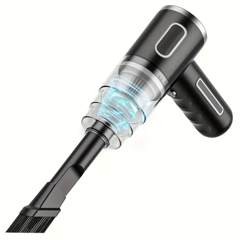Aspirador De Pó Portátil, Sem Fio, Com 2 Acessórios E 2 Filtros Eifson (preto)