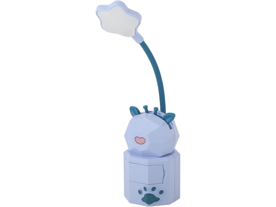 Luminária De Leitura Infantil Com Haste Flexível Seafront, Ideal Para Mesas E Salas De Estar Design Moderno Com Estampa