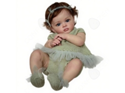 Poupée Reborn 55cm Em Silicone Impermeável Presente Ideal Para Crianças Acima De 2 Anos Linda Boneca Com Olhos Abertos Reborn Poup Confozen