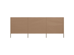 Wind Screen, Wind Screens Vidaxl Cinzento-acastanhado Tecido (400 X 80 Cm)
