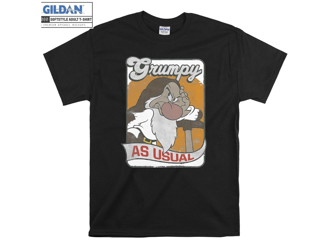 T-shirt Rockinstone Snow White Grumpy As Usual（s）