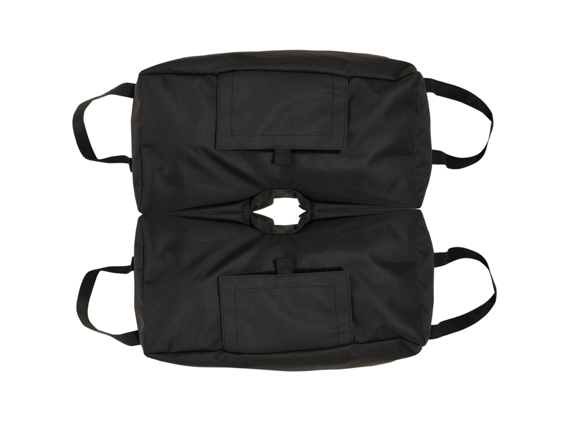 Sonnenschirmständer, pieghevole, portatile, riempibile fino a 50 kg di sabbia nero ZENCORE SERVICES