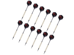 Conjunto De Dardos Com Ponta Macia, Material Pet Para Dardos, Aderência Aprimorada Para Alvos Eletrônicos De Dardos, Vermelho, Canos De Ferro, Hastes