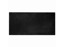 Conjunto 1 Tapete Macio Vidaxl Preto Poliéster (100 X 200 Cm)