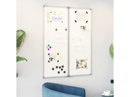 Vidaxl Quadro Branco Magnético Dobrável 80x100x1,7 Cm Alumínio