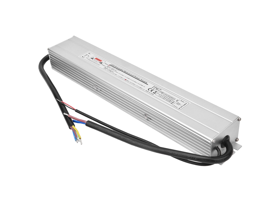 Fonte De Alimentação Led Regulável À Prova D'água Ip67: Entrada Ac170-260v, Saída 24v 200w 8.33a