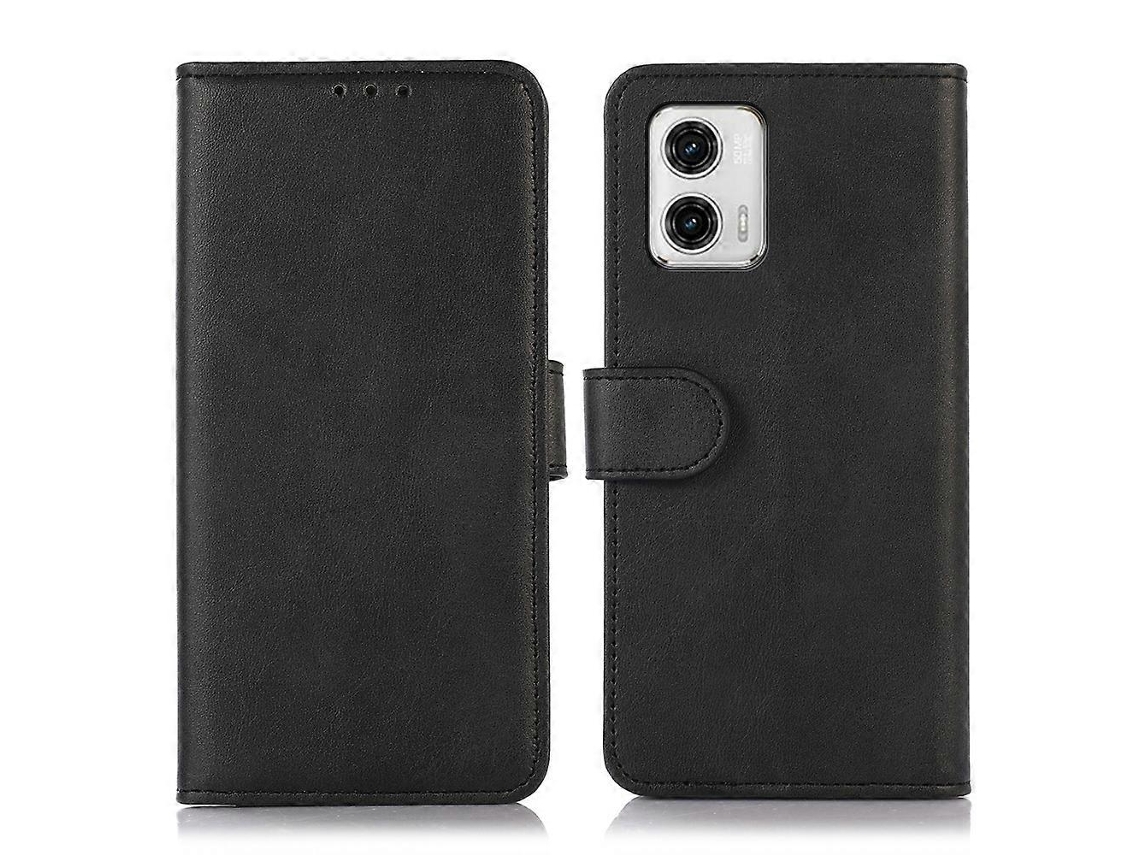 Capa De Celular Em Couro Com Textura De Vaca Para Motorola Moto G73 5g