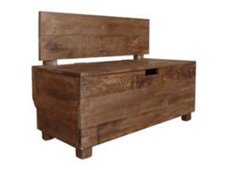 Banco em Madeira de Mogno Maciça 86x40x60 Cm MAISON EXCLUSIVE