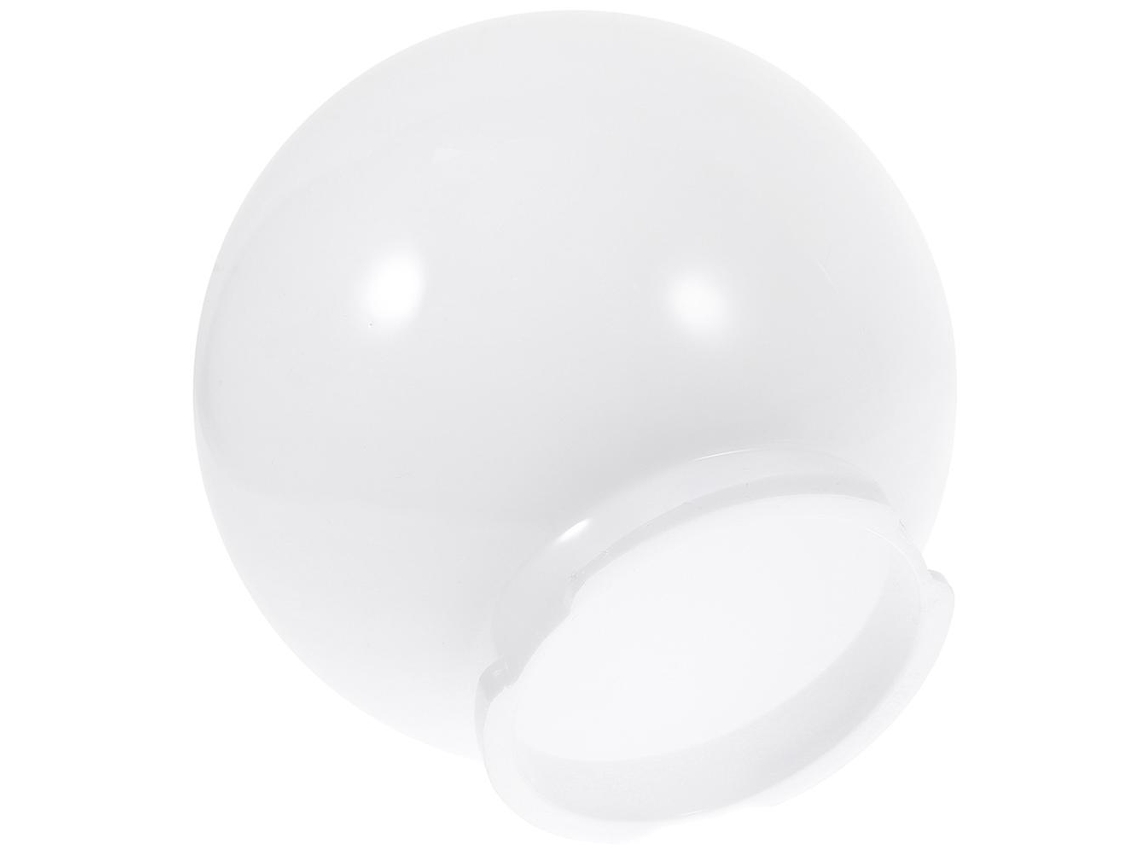 Lámpara de pared con forma de globo, ideal para exteriores como jardines o patios, en color blanco. - aquaforge