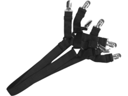 2 Tiras Ajustáveis Com Clipes Antiderrapantes De Metal E Tecido Para Prender Lençóis Edredons Em Camas Casal