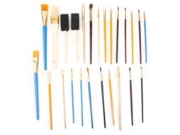 Rebe-set De 25 Pincéis De Pintura Suaves Com Cabo De Madeira Para Gouache, Óleo E Arte Diy