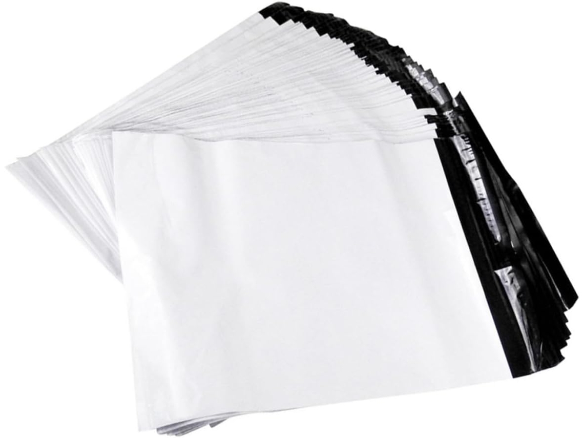 Lote com 100 envelopes autoadesivos para envio por transportadora, resistentes e impermeáveis.