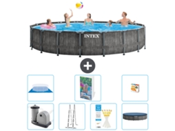 Intex Piscina Prism Frame Redonda - 549x122 Cm - 8-peças S568