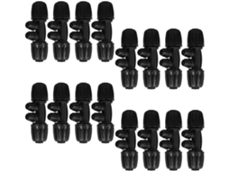 Conectores De Irrigação Por Gotejamento Em Plástico Preto, 16 Peças,