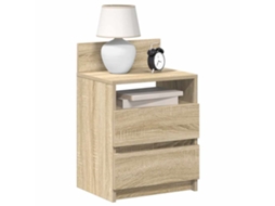 Vidaxl Mesas De Cabeceira 2pcs Com 2gavetas 40x33x60cm Carvalho Sonoma