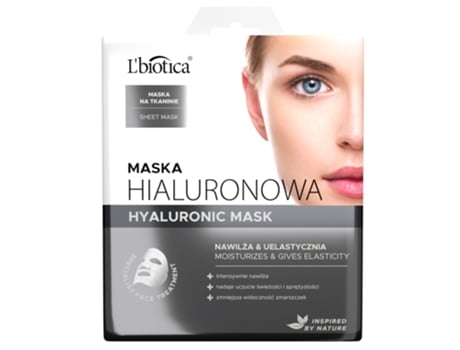 Hyaluronic Fabric Face Mask Advanced Hydration Skin Elasticity Enhancer, 23 Ml Lbiotica