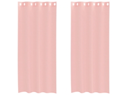 Voile Curtain, Voile Curtains Vidaxl Cor-de-rosa Tecido (140 X 245 Cm)