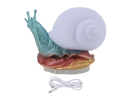 Abajur de Caracol Decorativo com Alimentação Usb CHABERLU