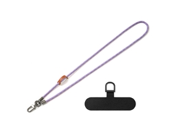 Qu-outdoor Cordão Para Celular Com Corrente Longa De 8 Mm, Fivela De Metal Moderna, Material Para Celular, Corda De Poliéster
