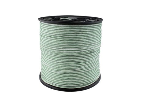 Carretel De Nylon Com Núcleo Interno 5mm X 400m Verde Branco Gibalto