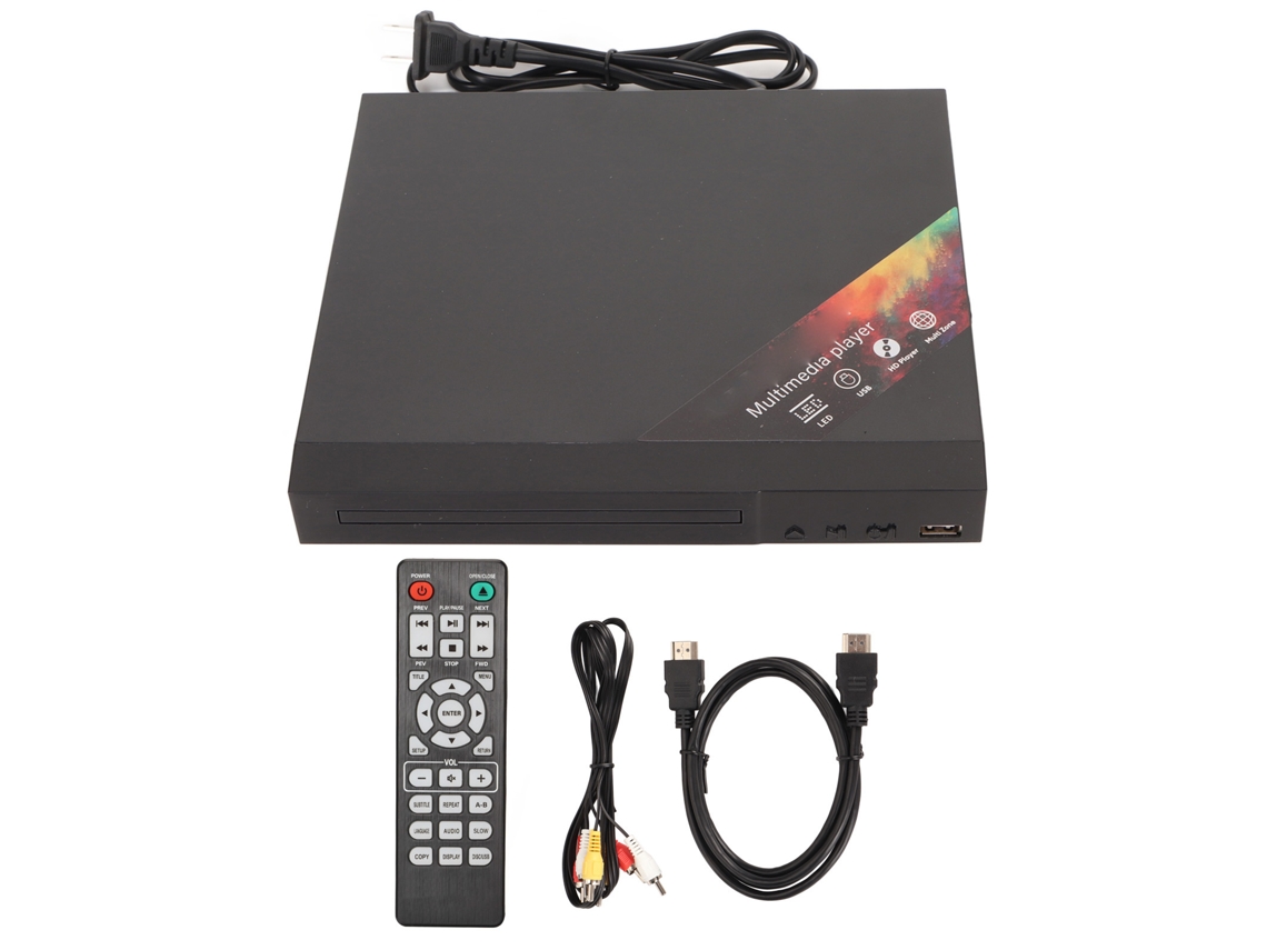Aetheria reprodutor de Dvd Compacto com Interface Hd e Controle Remoto para Tv All Region