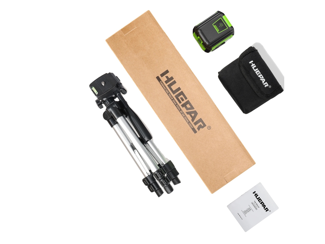 Nível Laser De Linha Verde, Alta Precisão, Autonivelante Com Tripé,nível A Laser De 2 Linhas Oem