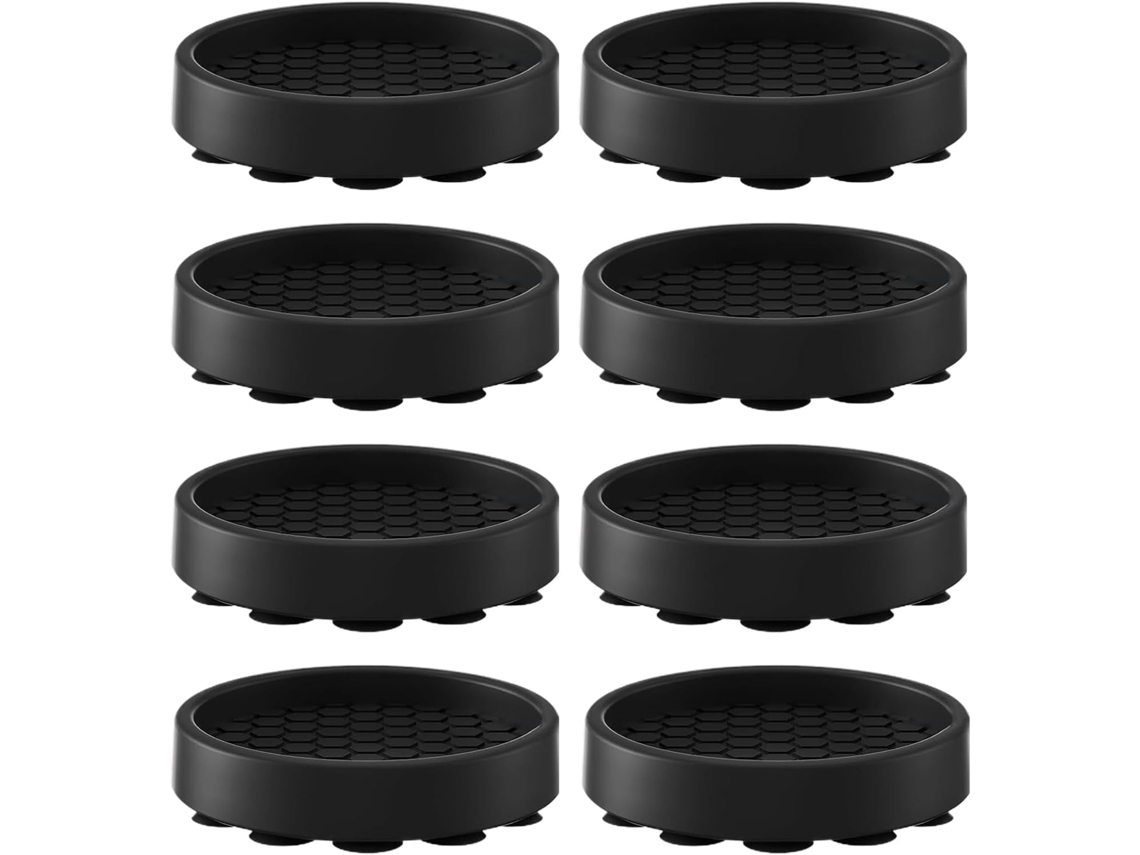 Conjunto De 8 Pés Antiderrapantes Redondos Para Móveis, Resistentes A