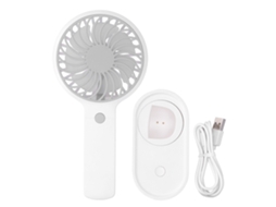 Ventilador Mesa Portátil Oscilação 90° 3 Velocidades Branco
