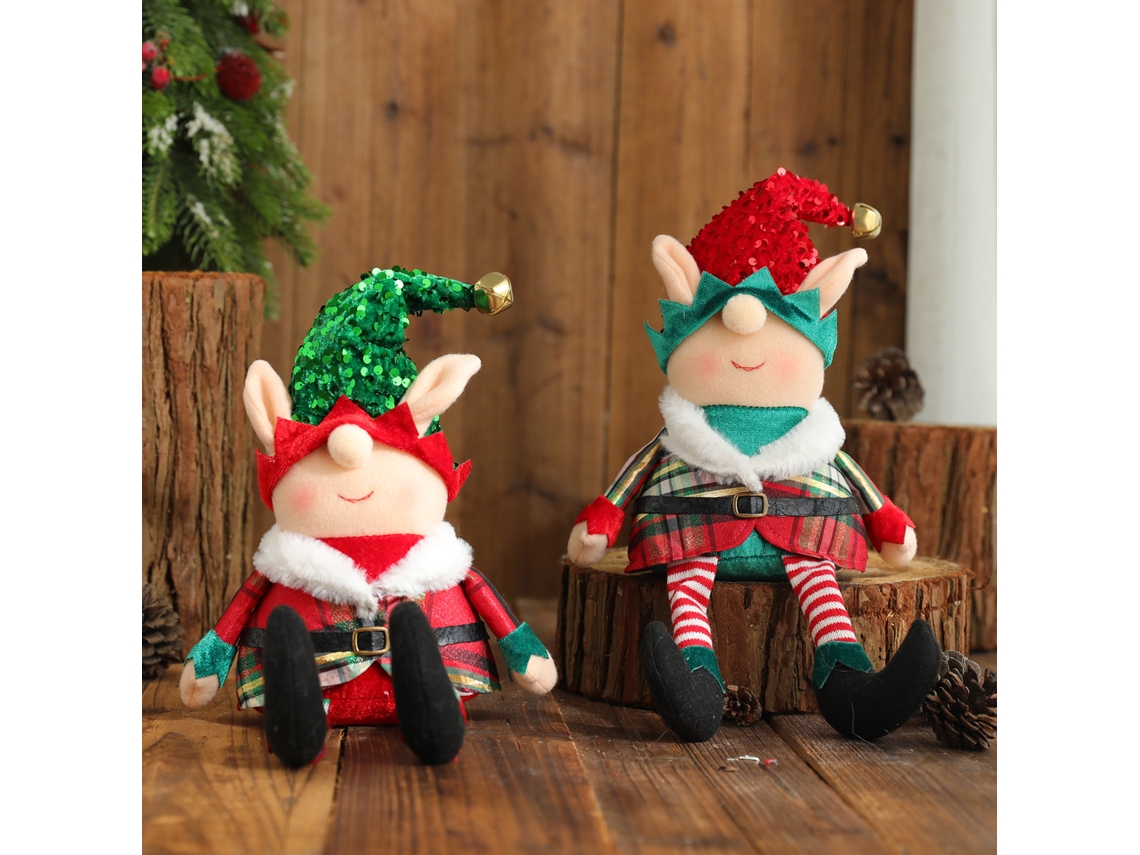 Brinquedos De Pelúcia Rudolph (material De Tecido, Pacote Com 2) Eoocoo
