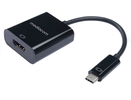 Mediacom Md-C305 Adaptador de Cable de Vídeo Usb Tipo C Hdmi Negro