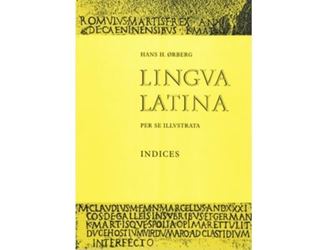 Livro Lingua Latina - Indices de Hans H Ørberg (Dinamarquês)