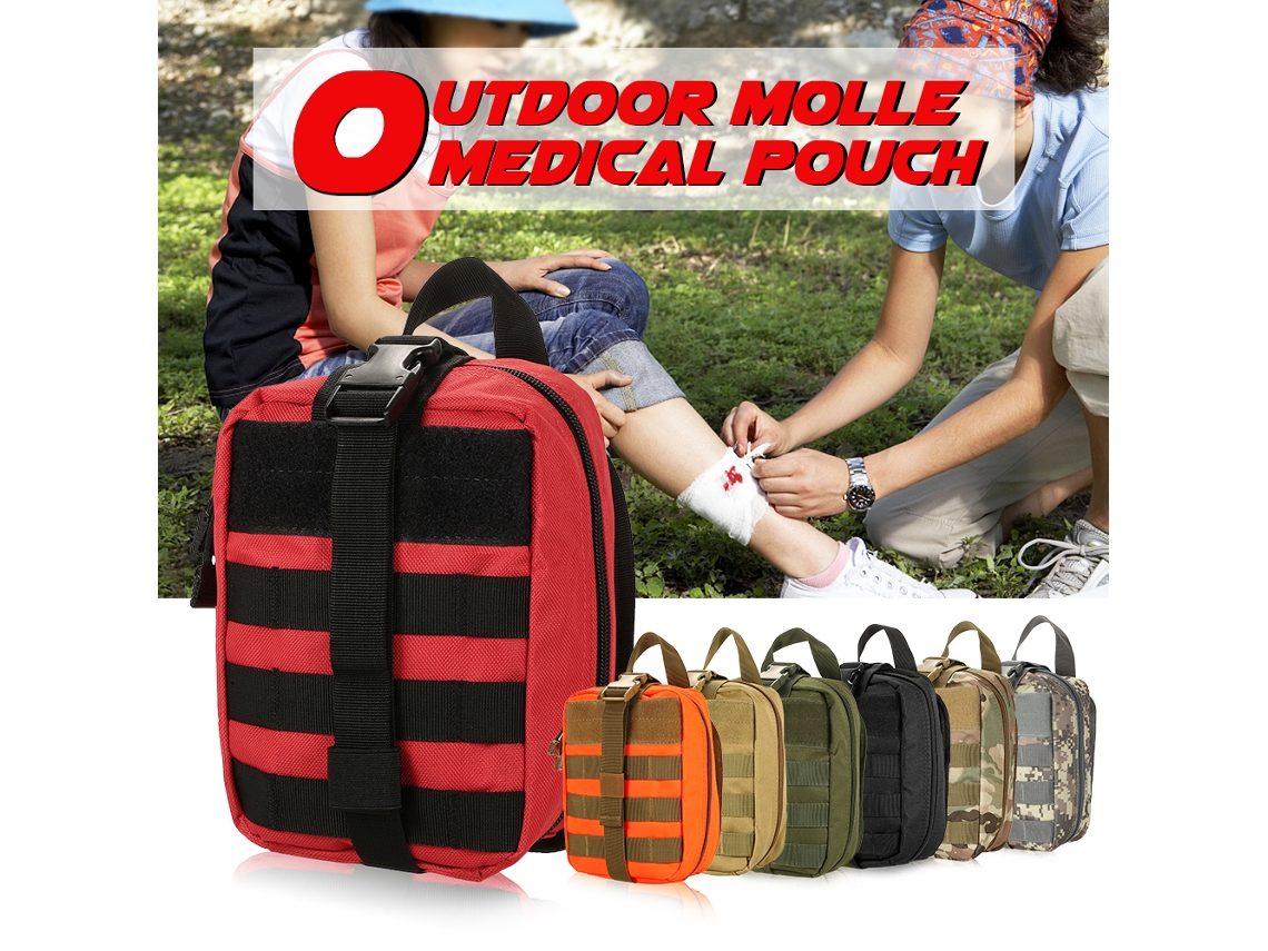 Kit de primeiros socorros para atividades ao ar livre com sistema Molle