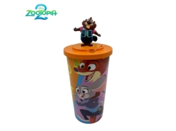Copo De Água Original Do Filme Zootopia 2 Da Disney, Com Formato Inspirado No Desenho Animado Nick E Judy, Alça Transversal. Prese Aquaforge