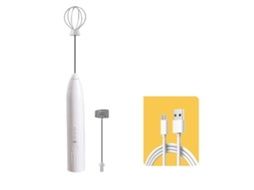 Espumador Elétrico de Leite, Recarregável, 2 Batedores AQUAFORGE