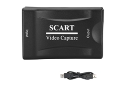 Tarjeta de captura SCART USB 2.0 para vídeo e áudio, gravação e streaming com software Arcsoft Showbiz 3.5 | S/MARCA