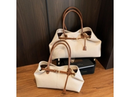 Bolsa Tote Jeans AQUAFORGE retrô, estilo casual, portátil, marrom