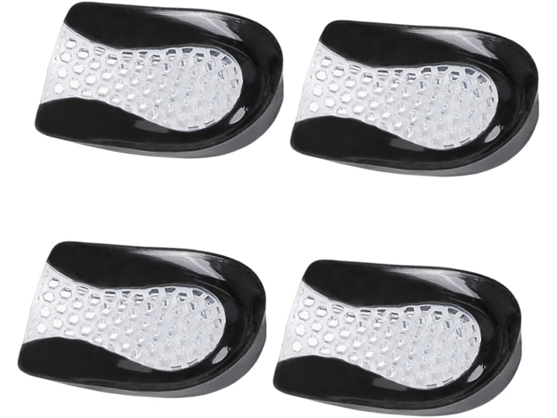 2 Pares De Protetores Calcanhar Sebs, Design Em Favo De Mel, Absorção De Impacto, Boa Elasticidade, Para Calçados E