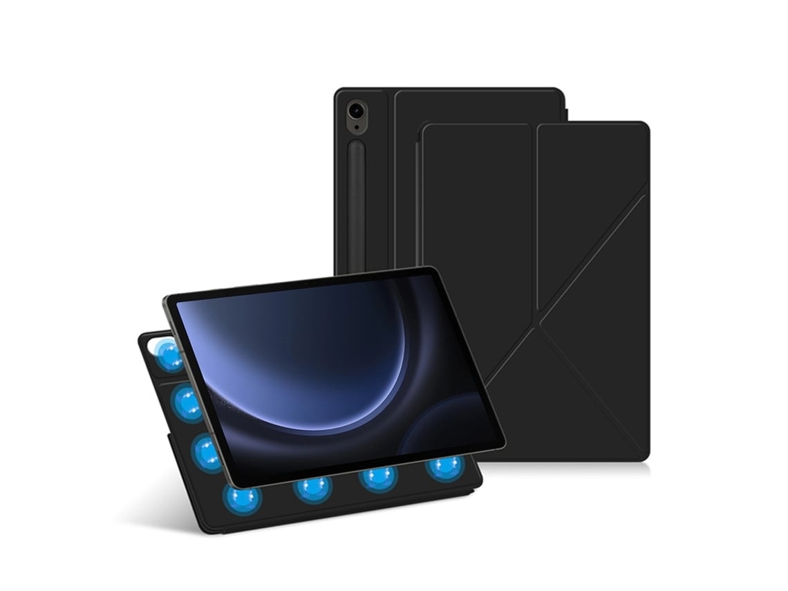 Capa Para Samsung Galaxy Tab S9fe 11 Preta Veanxin