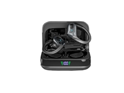 Fones de Ouvido Bx31 Bluetooth 5.3, 75 Horas de Reprodução, Ipx7 À Prova D'água, Fones de Ouvido Sem Fio para Esportes, Ios/android JIAPEI (preto)