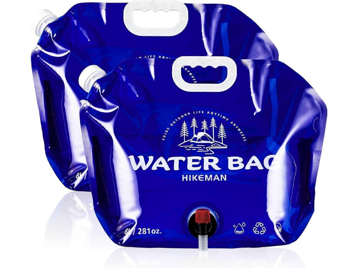 Conjunto De 2 Recipientes Para Água Camping - Recipiente Dobrável 8l Armazenamento Com Torneira, Ideal Camping, Piquenique, Churr -aquaforge